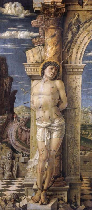 Andrea Mantegna St Sebastian oil painting image